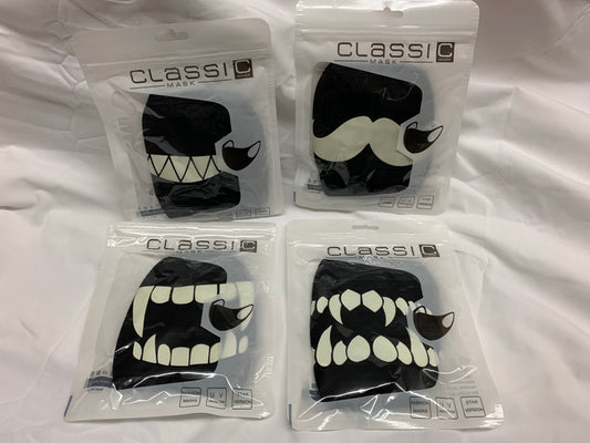 Glow-in-the-Dark Face Mask (Various Designs)